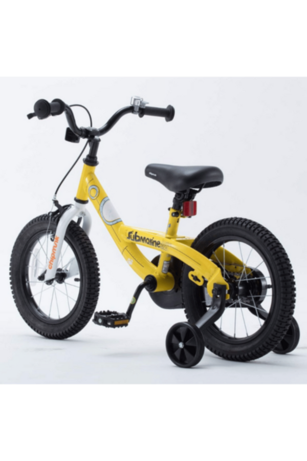 CHIPMUNK | Submarine 14" Children Bicycle Training Wheels Kickstand Yellow | CM14-4Y