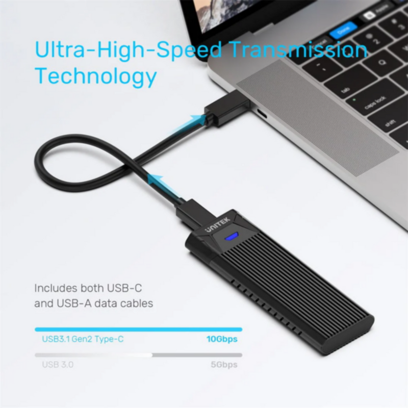UNITEK | SolidForce PCIe/NVMe M.2 SSD Enclosure Lite