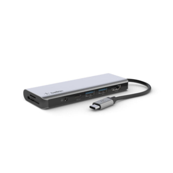 BELKIN | CONNECTâ„¢ 7-in-1 Multiport USB-C Adapter, USB-C Hub 4k | AVC009btSGY
