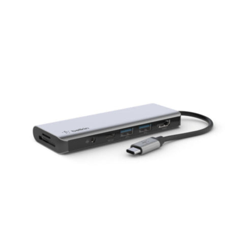BELKIN | CONNECTâ„¢ 7-in-1 Multiport USB-C Adapter, USB-C Hub 4k | AVC009btSGY