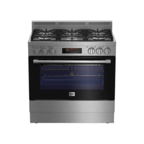BEKO | Cooker Freestanding with 5 Ceramic Hobs Multi-functional 90x60cm 112Liters | GM16425DXNG