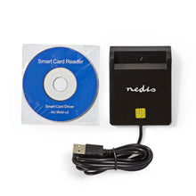 NEDIS | Smartcard Reader, USB 2.0 Black | CRDRU2SM2BK