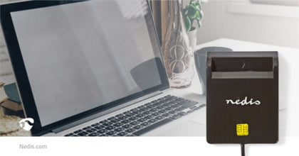 NEDIS | Smartcard Reader, USB 2.0 Black | CRDRU2SM2BK