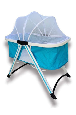 Crib For New Born Baby Light Blue | 385 9