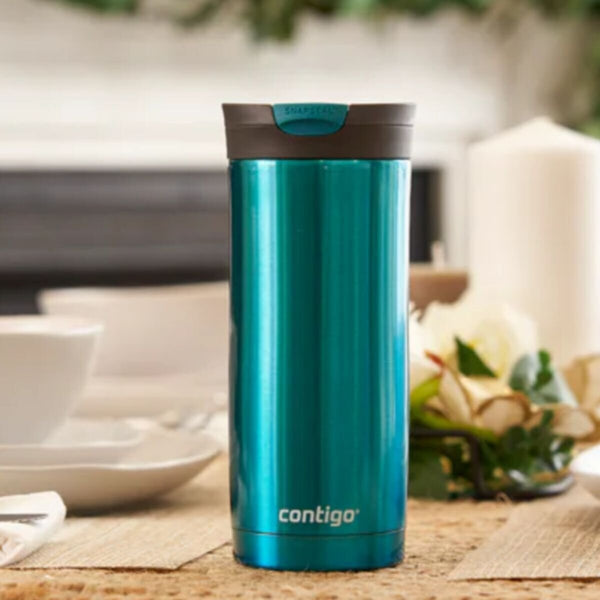 CONTIGO | Snapseal Huron Vacuum Insulated Stainless Steel Travel Mug Biscay Bay 16oz/470ml 2095636 | CT-060