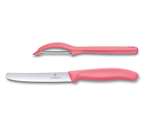 VICTORINOX | Swiss Classic Trend Colors Universal Knife Set 2 Light Red | 6.7116.21L12