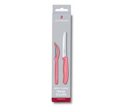 VICTORINOX | Swiss Classic Trend Colors Universal Knife Set 2 Light Red | 6.7116.21L12