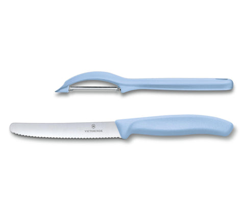 VICTORINOX | Swiss Classic Trend Colors Universal Knife Set 2 Light Blue | 6.7116.21L22