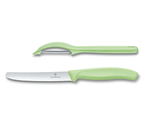 VICTORINOX | Swiss Classic Trend Colors Universal Knife Set 2 Light Green | 6.7116.21L42