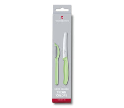 VICTORINOX | Swiss Classic Trend Colors Universal Knife Set 2 Light Green | 6.7116.21L42