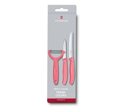 VICTORINOX | Swiss Classic Trend Colors Paring Knife Set 3 Pieces Light Red | 6.7116.33L12