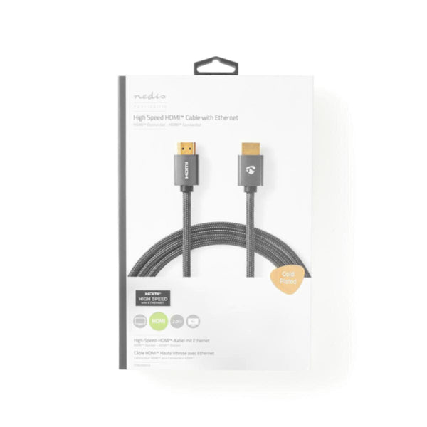 NEDIS | High Speed HDMI Cable with Ethernet 4K@60Hz - 18 Gbps 2mtr | CVTB34000GY20