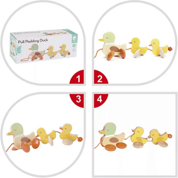 CLASSIC WORLD | Pull Padding Duck 32 cm Ã— 11 cm Ã— 12 cm | CWD10513