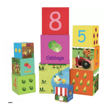 CLASSIC WORLD | Vegetable Stacking Cubes Toy | CWD20028
