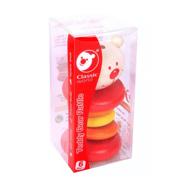 CLASSIC WORLD | Bear Rattle Toy | CWD3058