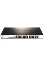 D-LINK | 24-Port 10/100/1000 BaseT PoE + 4 Combo 1000 BaseT/SFP ports Web Smart Switch | DGS-1210-28P