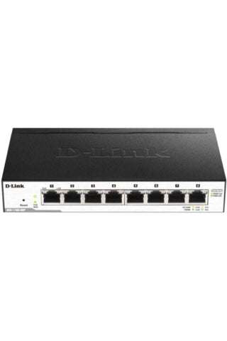 D-LINK | 8-Port Gigabit PoE Easy Smart green switch, 64W power budget Smart Managed Switch | DGS-1100-08PV2