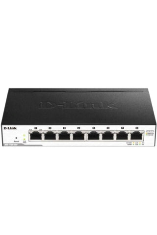 D-LINK | 8-Port Gigabit PoE Easy Smart green switch, 64W power budget Smart Managed Switch | DGS-1100-08PV2