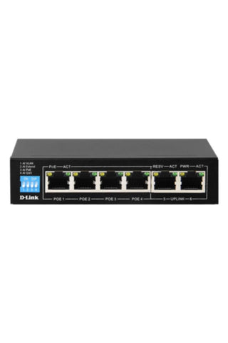 D-LINK | 6-Port Long Range PoE switch (DES-F1006P-E) | DES-F1006P-E