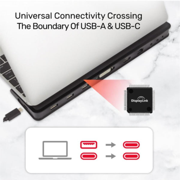 UNITEK | USB3.1 Universal Docking Station Black Color5V2A Power Adapter | D001A