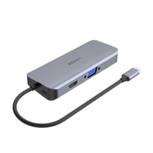 UNITEK |  9-in-1 USB3.1 Gen1 Type-C Hub (USB3.0*3 + HDMI + VGA + RJ45 + Card Reader + PD 100W), Space Grey (Replaces Y- 9115) | D1026B