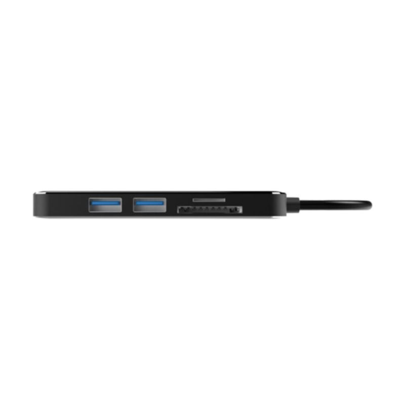 UNITEK |  5-in-1 USB3.1 Gen1 Type-C Hub (2*USB-A + HDMI + Card Reader), Space Grey+Black | D1036A