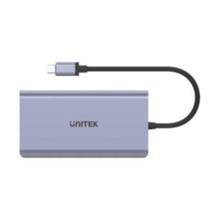 UNITEK |  USB3.1 Type-C Hub with MST (2*USB3.0 + HDMI + DP + RJ45 + Card Reader + PD 100W) | D1056A