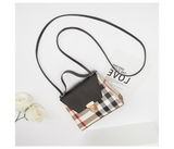 FN-Mini Small and Square Trendy Custom Logo Shoulder Handbags for Women - Black | JPK3306