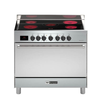 BOMPANI | Cooking Range 5 Hot Plates 90x60 cm Stainless Steel | BO683DX