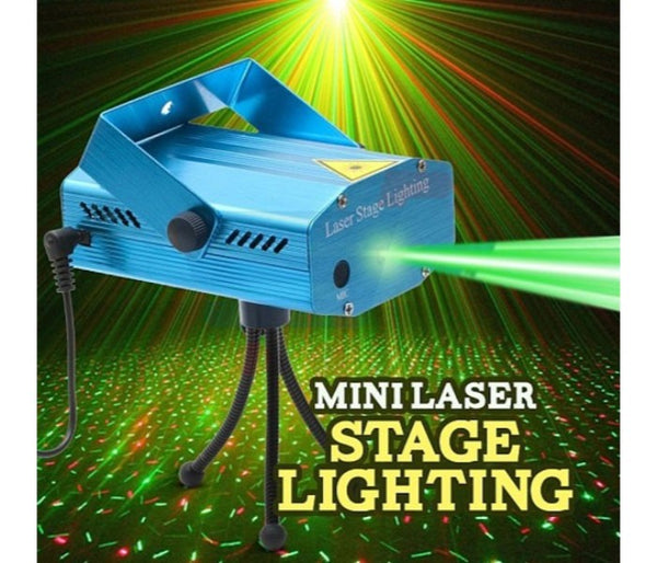 6 in 1 Portable Mini Laser Stage Light Projector for Disco Party with 150mw - Blue | JPA9760