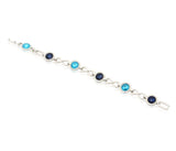 Kavani Ruby Circle Chimes Crystal Rhodium Bracelet 33062 Assorted | JPB6854
