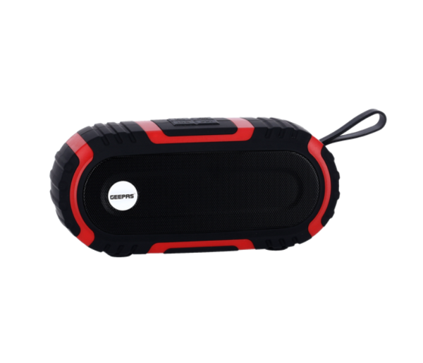 GEEPAS | Rechargeable Bluetooth Speaker Black And Red | Gms11180