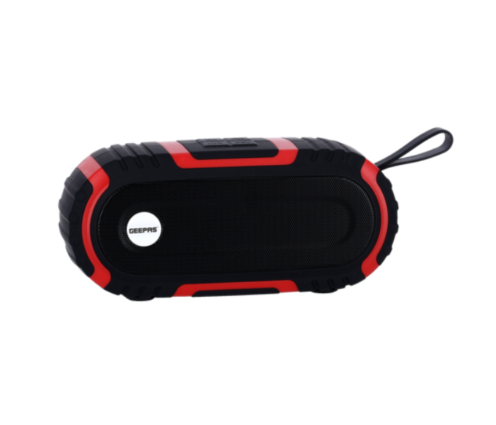 GEEPAS | Rechargeable Bluetooth Speaker Black And Red | Gms11180
