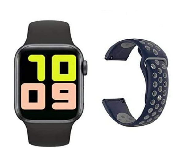 Smart Wristband Watch T55 Magnetic Suction Charging Bluetooth Voice Bracelet With Two Straps | JPG6370