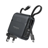 PROMATE | PowerPack-20Pro Power Bank with AC Plug, 27W 20000mAh | POWERPACK-20PRO
