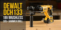 DEWALT | Brushless SDS-Plus Hammer Drill 2 Battery 4.0 Ah + Charger 18V  | DCH133M1-GB