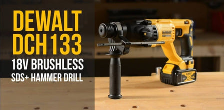 DEWALT | Brushless SDS-Plus Hammer Drill 2 Battery 4.0 Ah + Charger 18V  | DCH133M1-GB