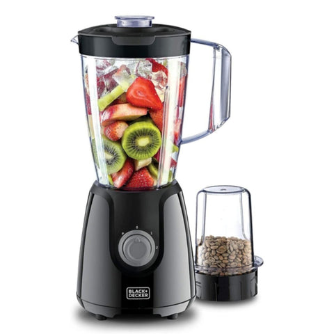 BLACK + DECKER | Blender With Grinder Mill Plus Extra Blender Jar Black 400W | BX430J-B5