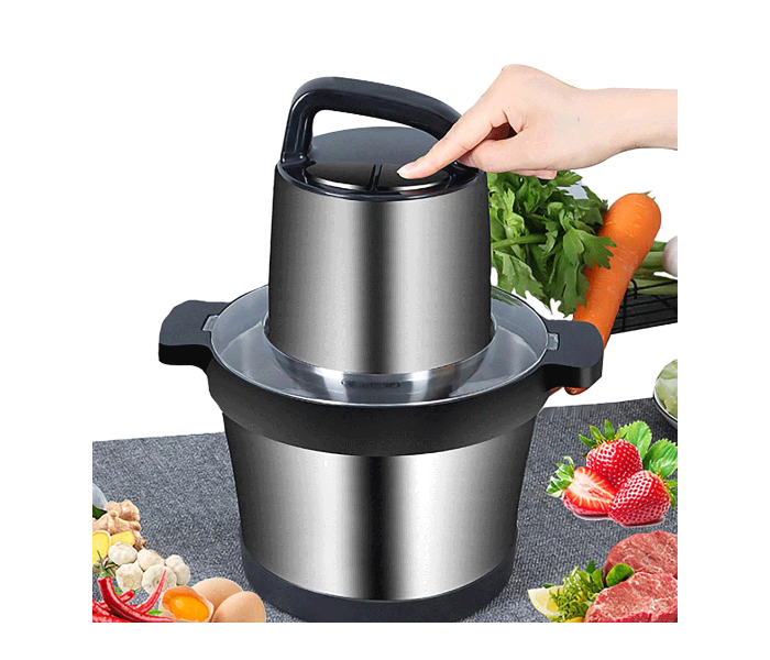 Food Chopper, Meat Blender, 1000W, With 6L Stainless Steel Bowl, For Meat/Vegetable/Rice Cereal/Milk Shake/Onions/Fruits/Egg /Chilli | JPO6541