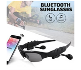 Sunshade Bluetooth Stylish Sporty Earphones Sunglasses - Rechargeable, Black | JPA3597