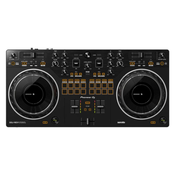 PIONEER | Scratch-Style 2-Channel DJ Controller for Serato DJ Lite Black | DDJ-REV1