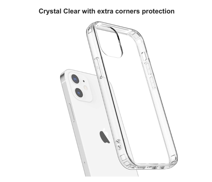 IP12/12PRO Shock Proof Case with Silicone Bumpers TPU Anti-Scratch Cover Compatible with iPhone 12 iPhone 12 Pro- Transparent | JPG7878