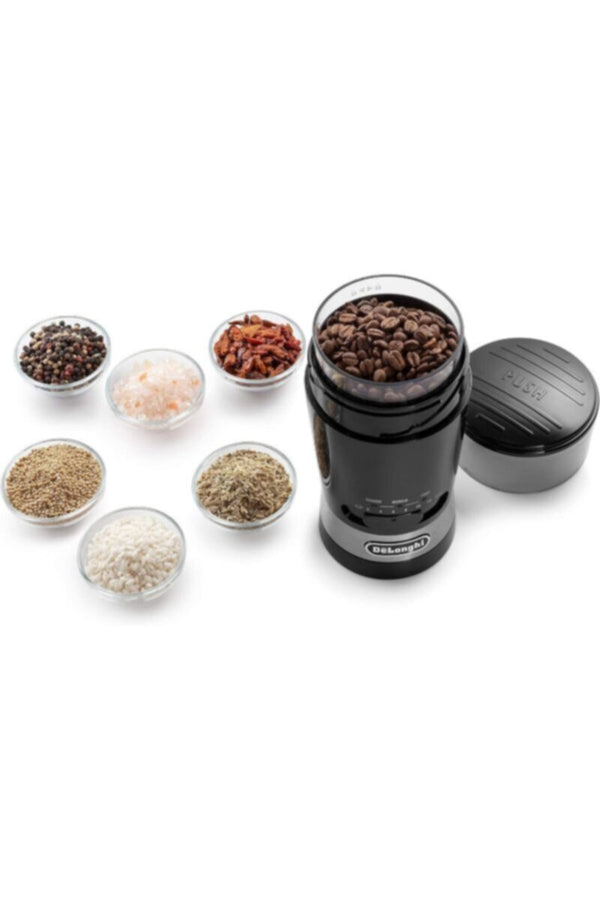 DELONGHI | Electric Coffee & Spices Grinder Mill With Stainless Steel Blade KG210 - Black | TE0201514