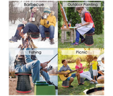 Portable Folding Stool - Retractable Telescopic Collapsible Stools Lightweight Camping Stool, Plastic Portable Seat For Fishing BBQ Fishing Garden Golf | JPO1915