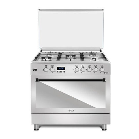 ORYX | 5 Burner Free Standing Cooking Range 90Ã—60 OXCGF-90SY-LRE | ORXCAPCOK00002