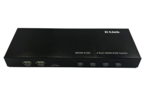 D-LINK | 4-Port KVM Switch with HDMI and USB Ports | DKVM-410H
