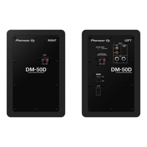 PIONEER | Active 5â€inch Desktop Monitor System Speaker 50W Pair Black | DM-50D