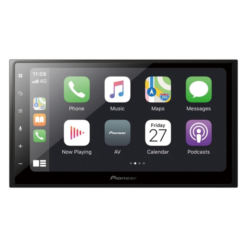 PIONEER | In-Dash Double-DIN Multimedia AV Receiver with 6.8â€³inch Capacitive Touch-screen Multimedia Player with Apple CarPlay, Android Auto & Bluetooth | DMH-Z5350BT