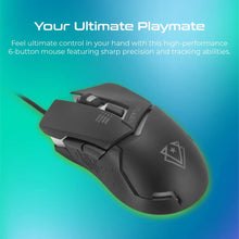 VERTUX | High Precision Wired Gaming Optical Mouse Black 3200 DPI | DOMINATOR.BLK