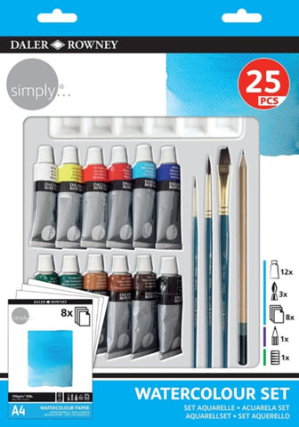 DALER ROWNEY | Watercolorset 25 Pcs | DR-134500410